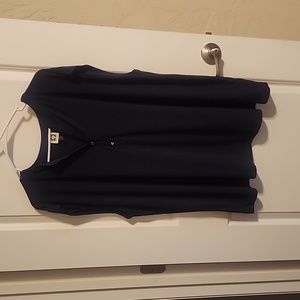 navy blue sleeveless Anne Klein blouse size 3x